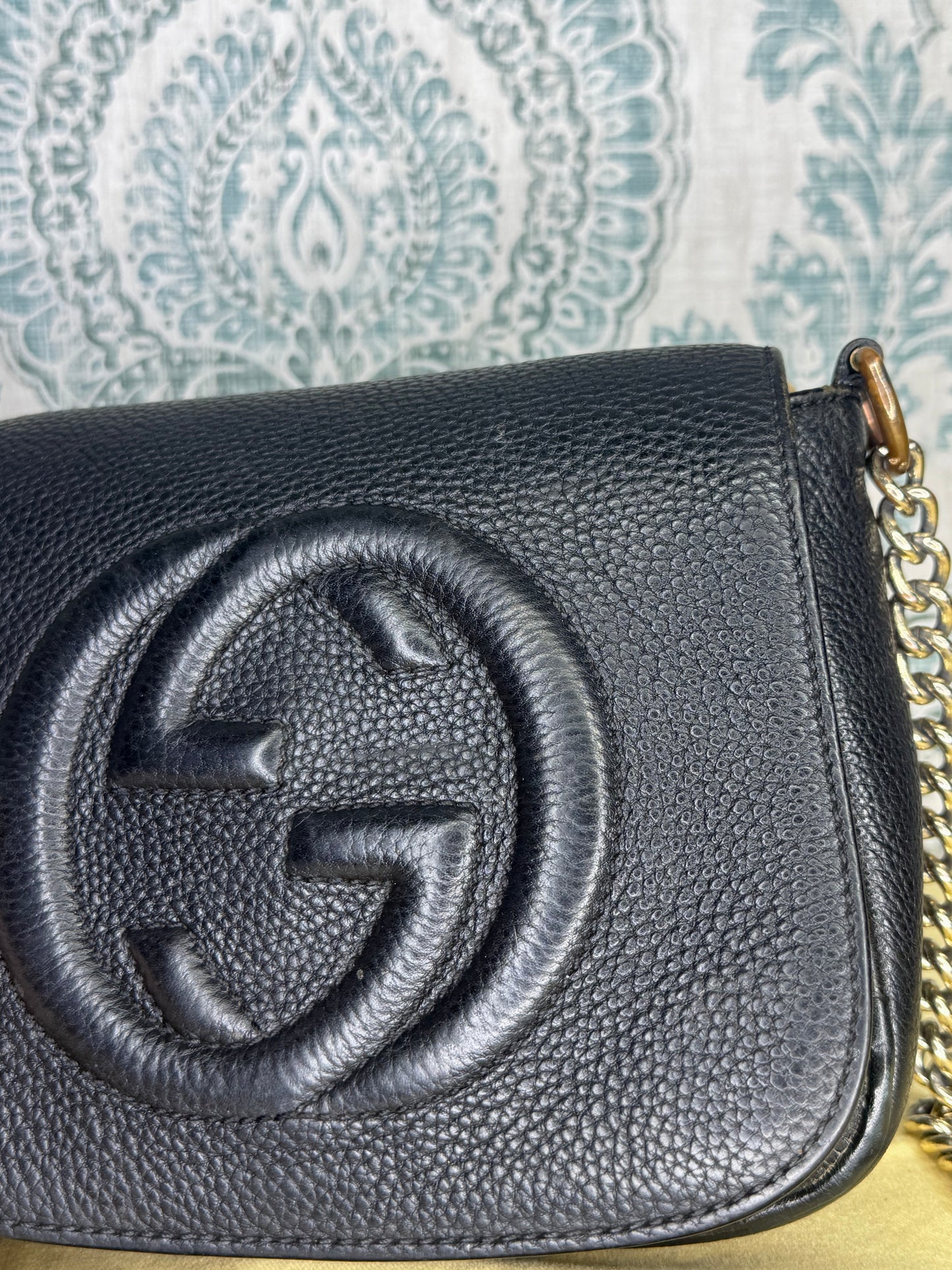 Louis Vuitton Gucci Black Soho Small Flap Crossbody