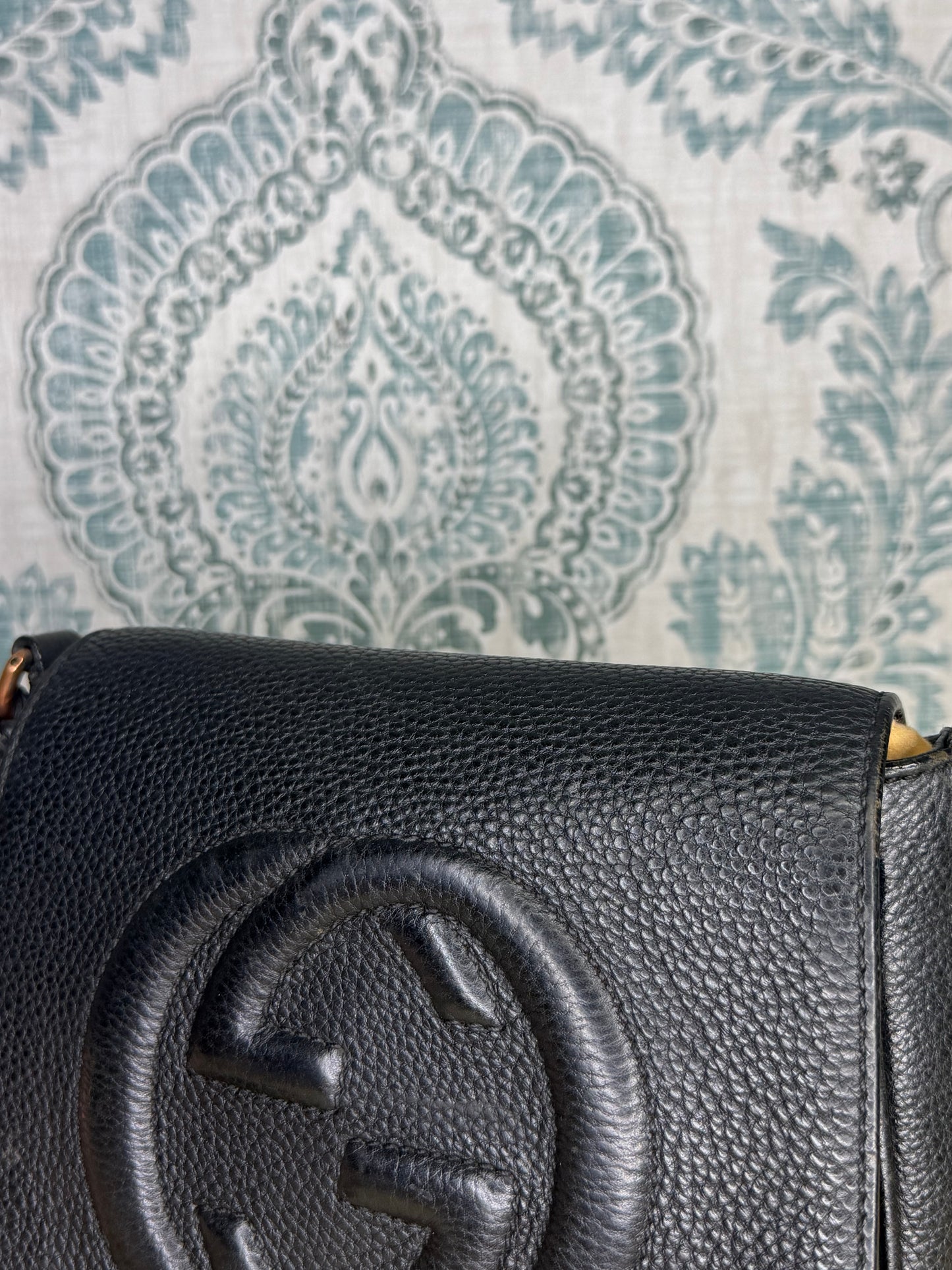 Louis Vuitton Gucci Black Soho Small Flap Crossbody