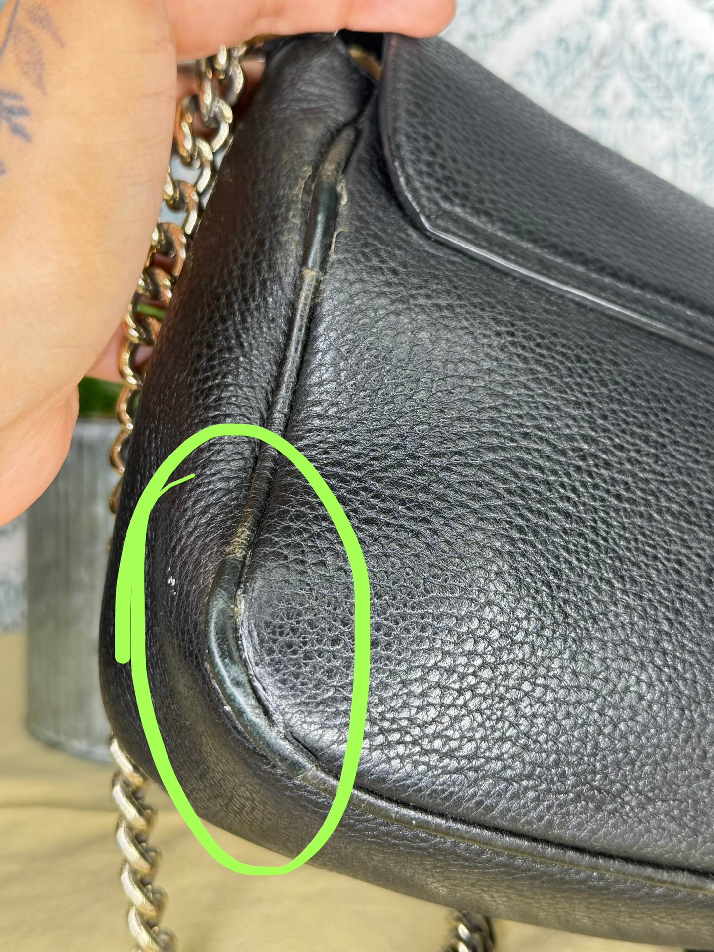 Louis Vuitton Gucci Black Soho Small Flap Crossbody