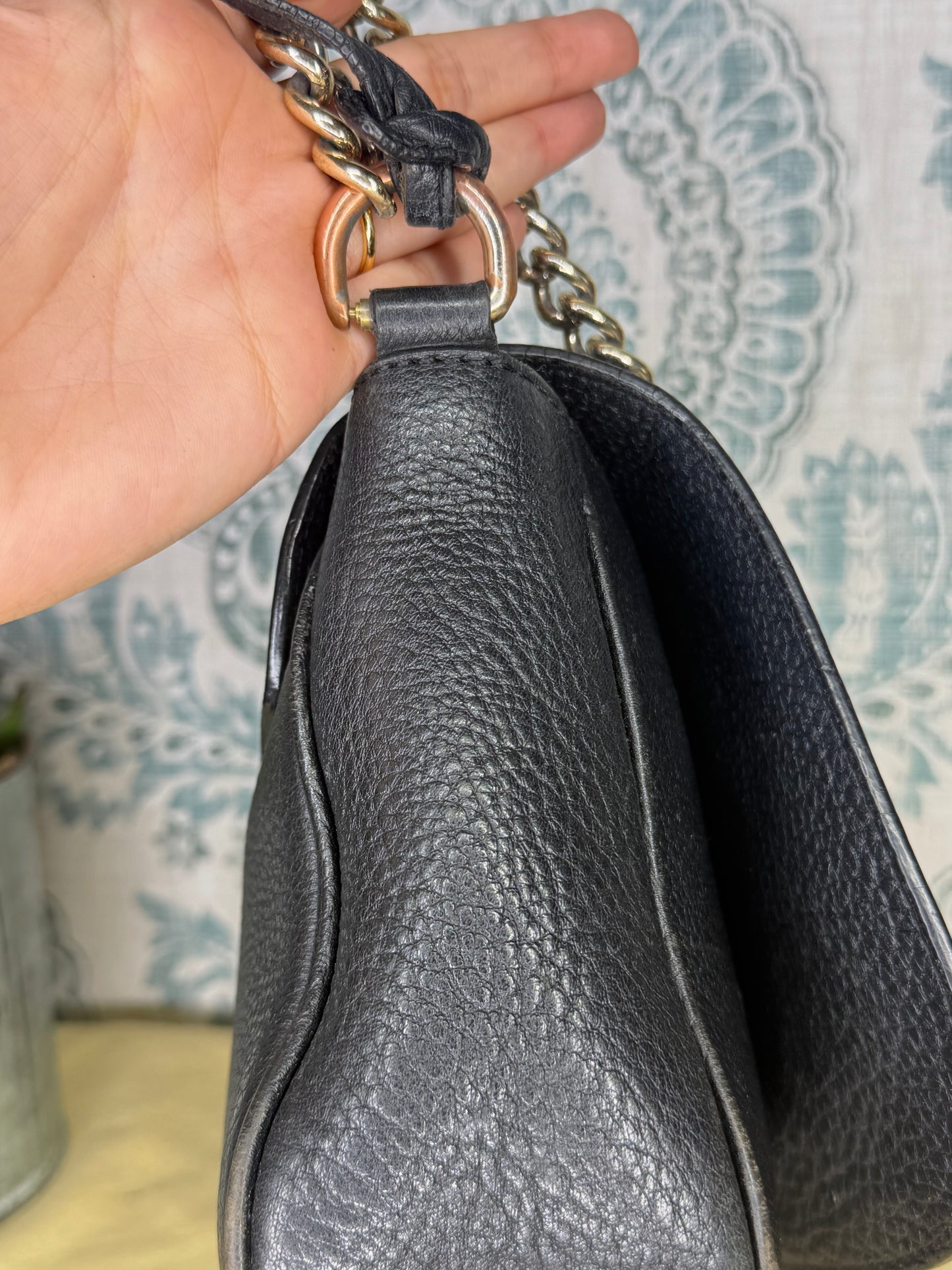 Louis Vuitton Gucci Black Soho Small Flap Crossbody