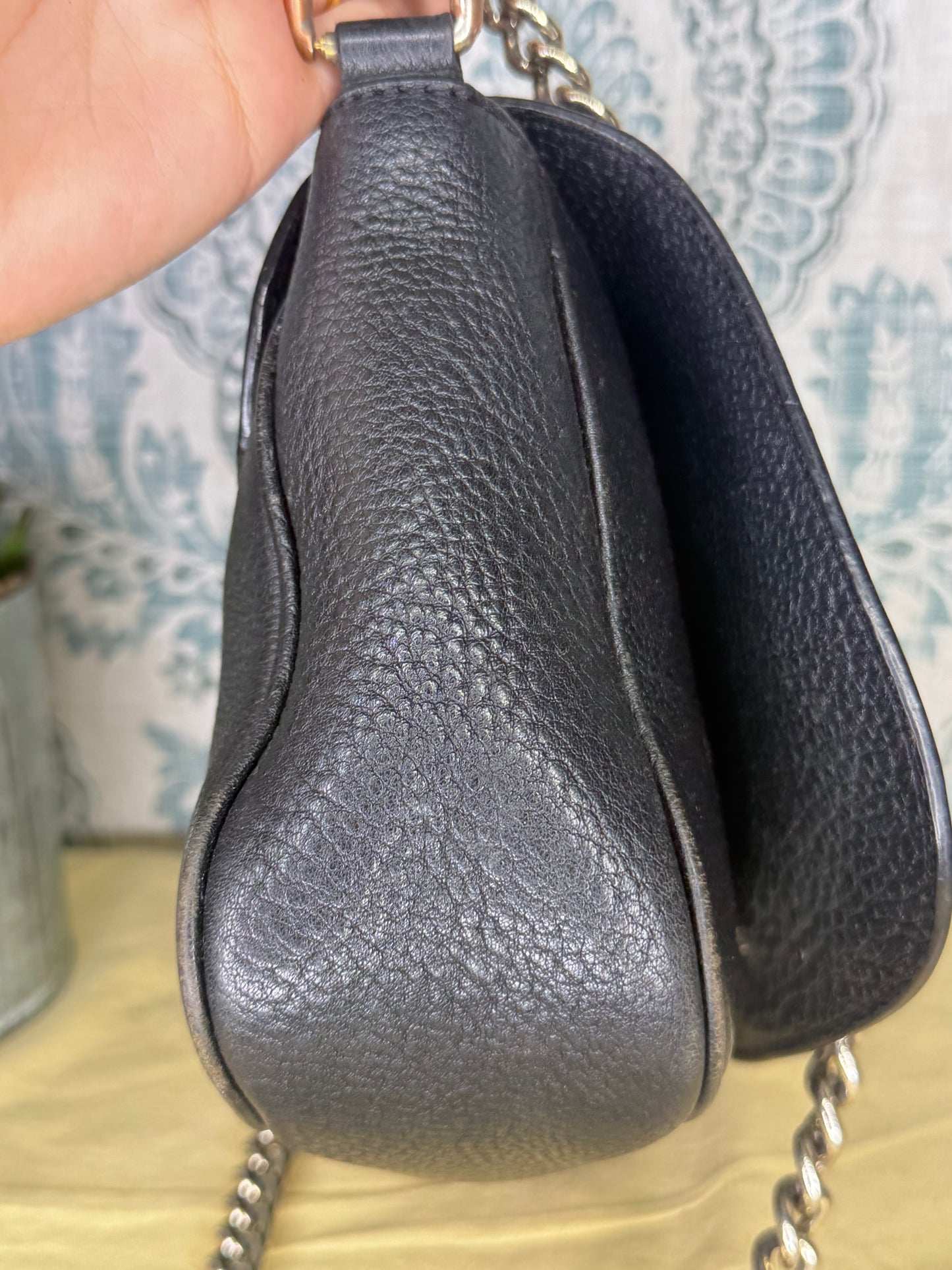 Louis Vuitton Gucci Black Soho Small Flap Crossbody