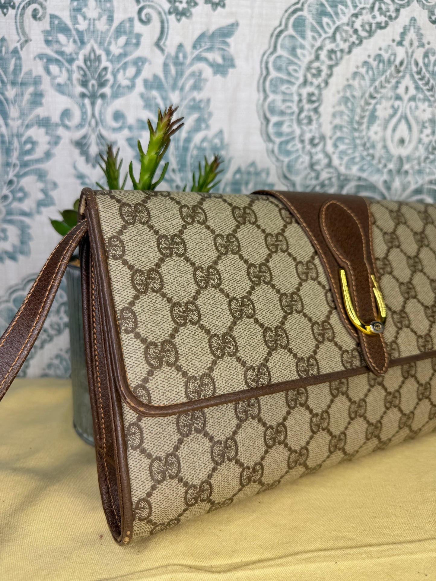 Gucci Supreme Vintage 2way Purse/Clutch