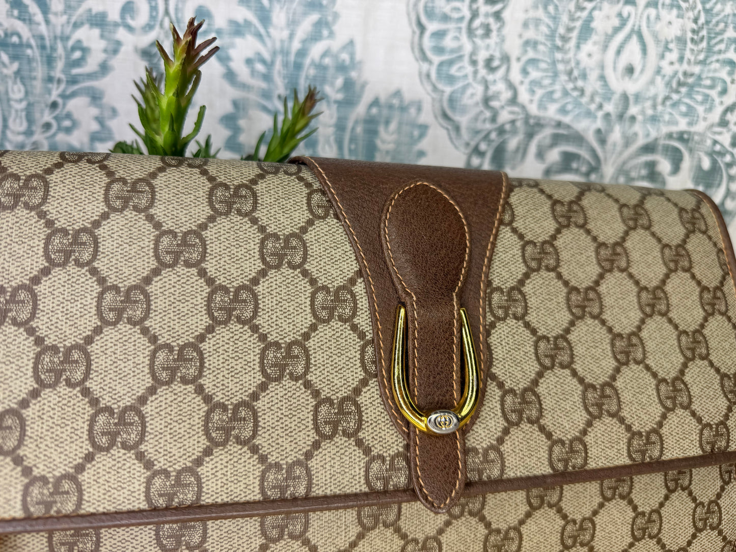 Gucci Supreme Vintage 2way Purse/Clutch