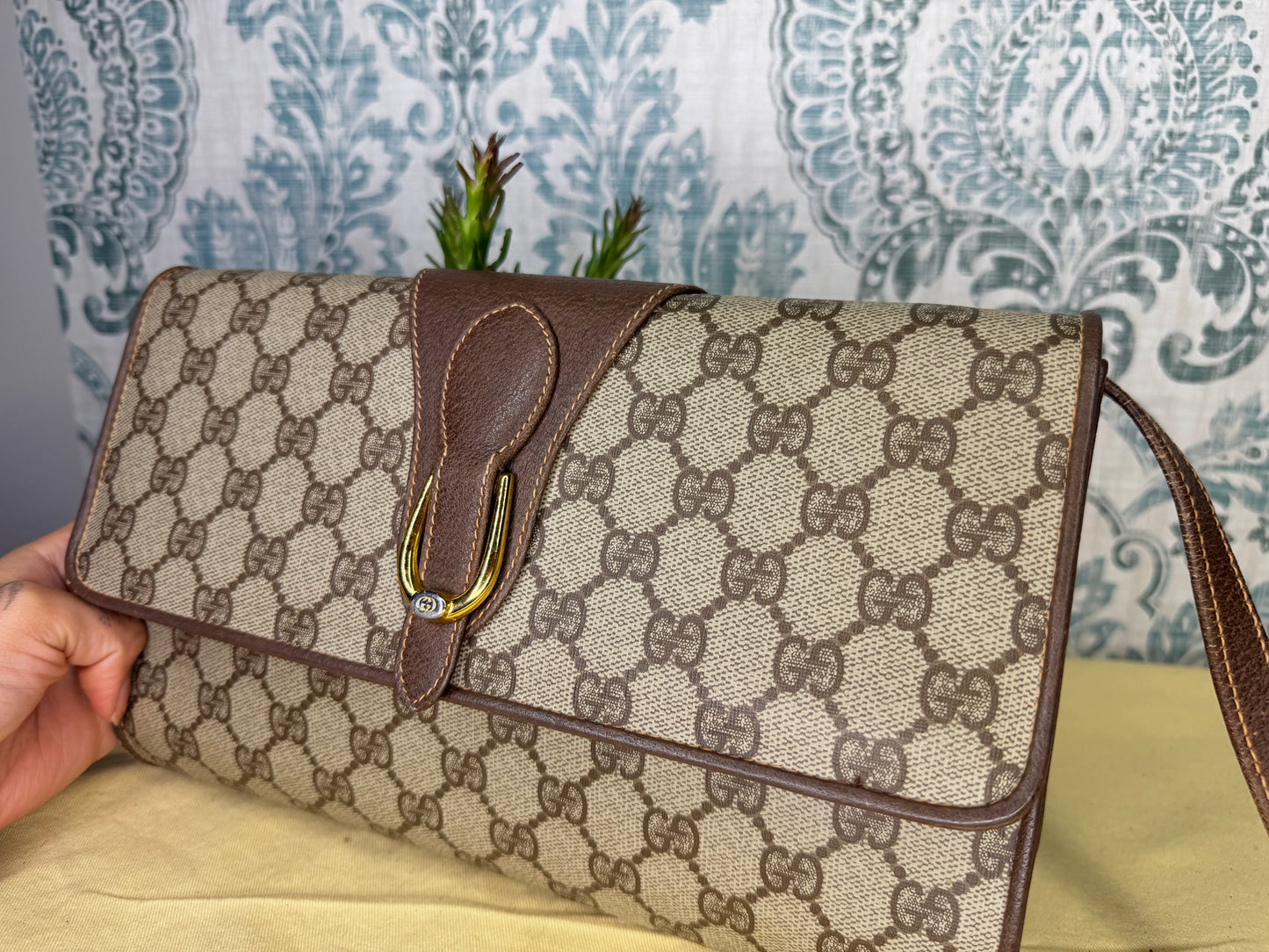 Gucci Supreme Vintage 2way Purse/Clutch