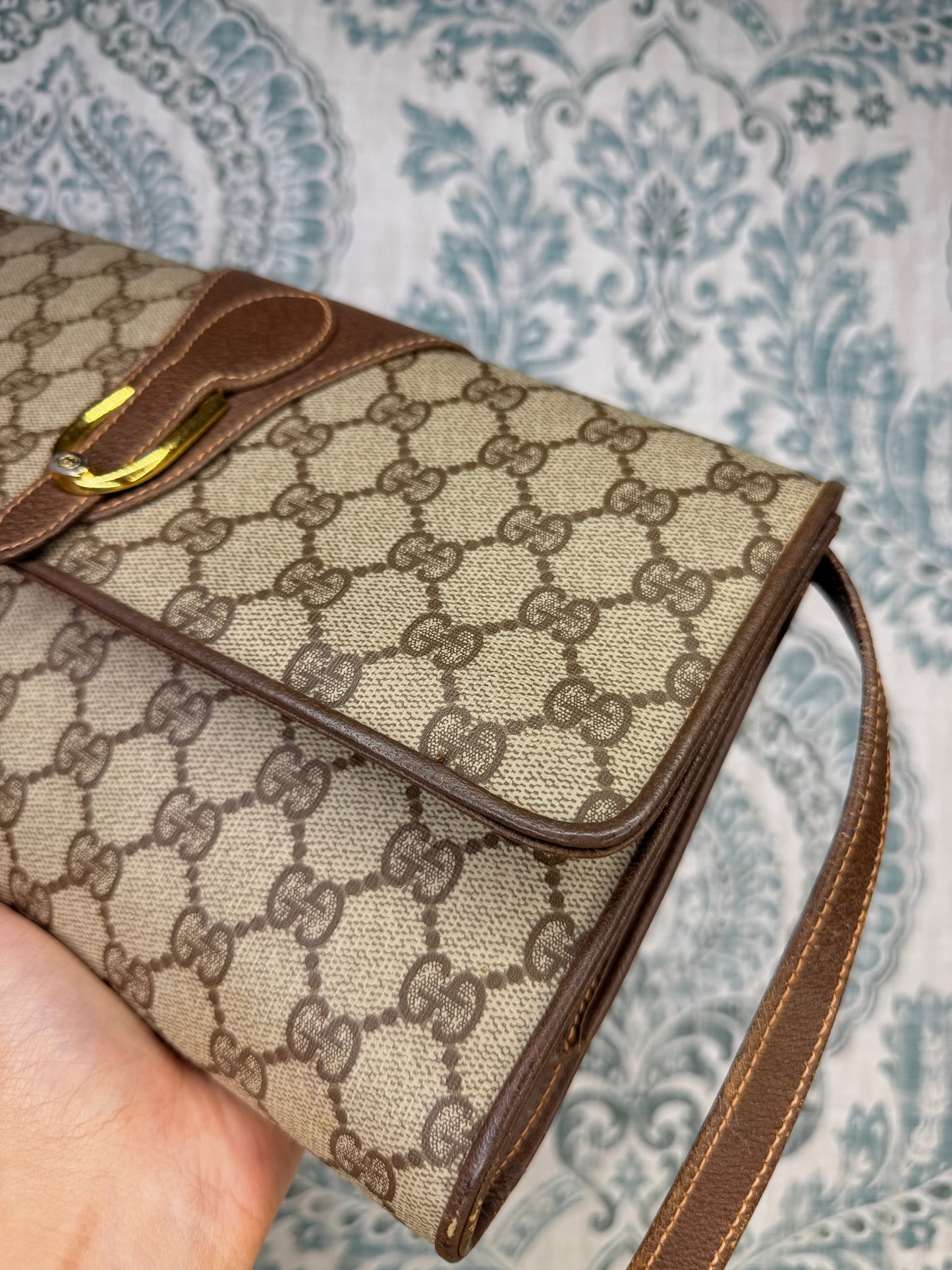 Gucci Supreme Vintage 2way Purse/Clutch