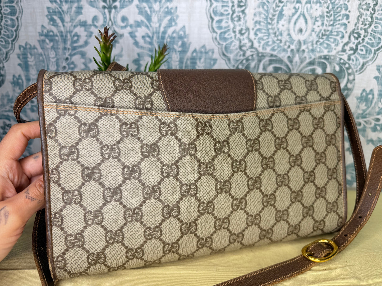 Gucci Supreme Vintage 2way Purse/Clutch