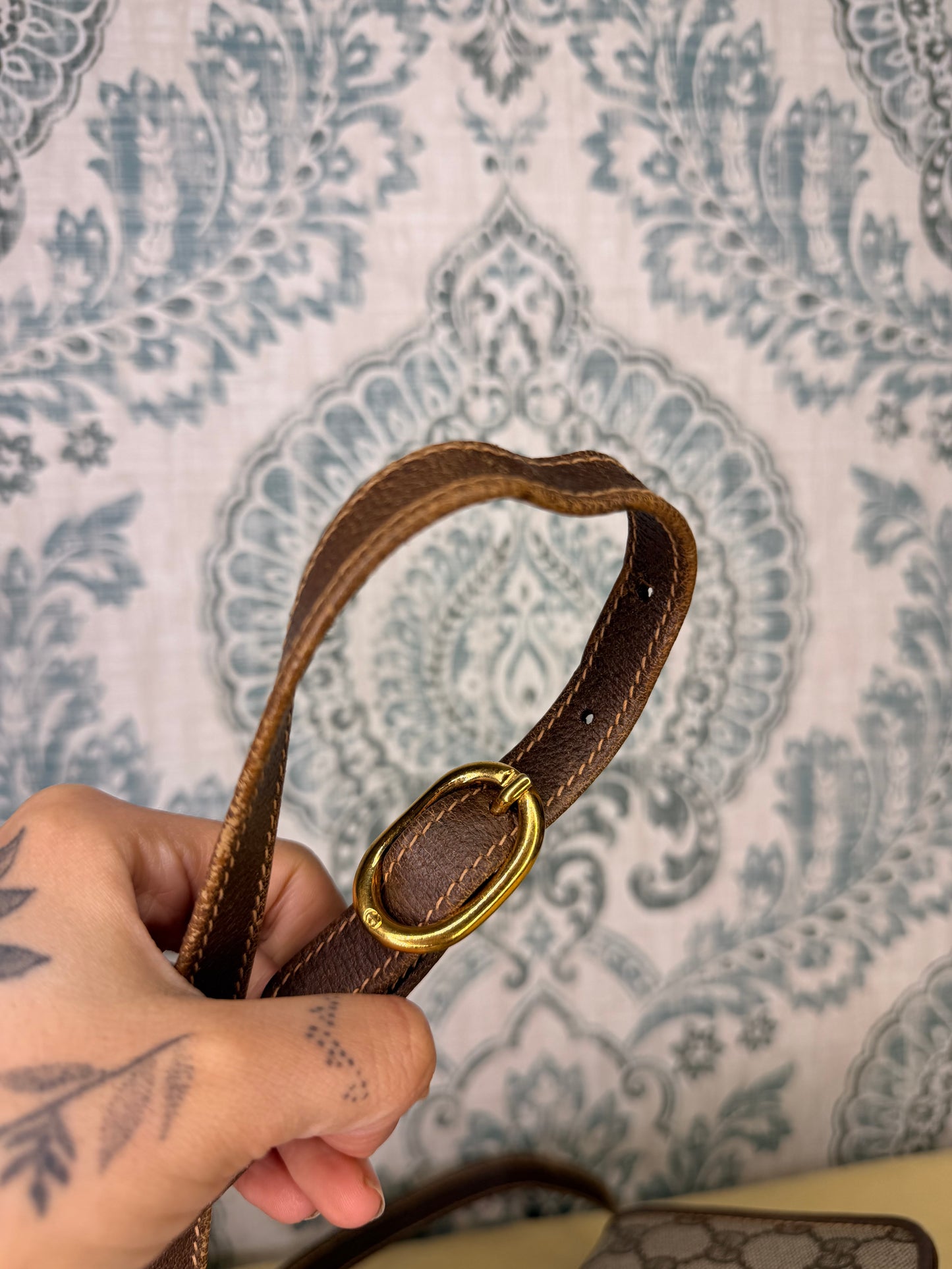 Gucci Supreme Vintage 2way Purse/Clutch