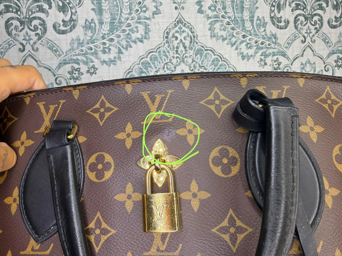 Louis Vuitton Flower Zipped Tote MM Black