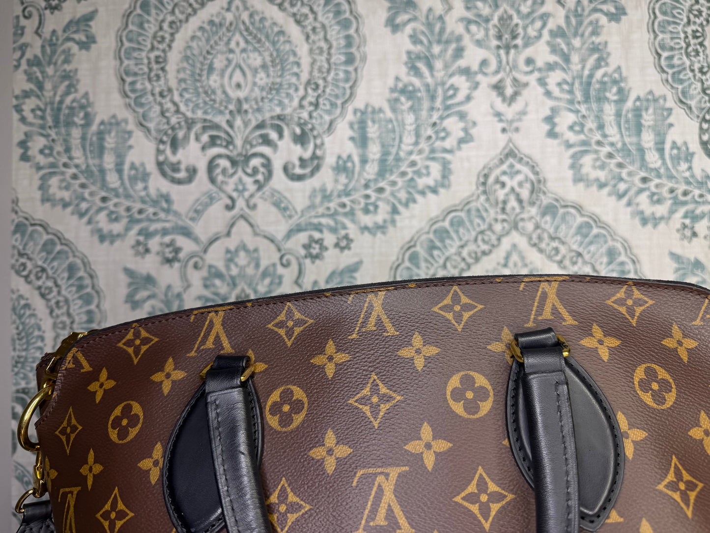 Louis Vuitton Flower Zipped Tote MM Black