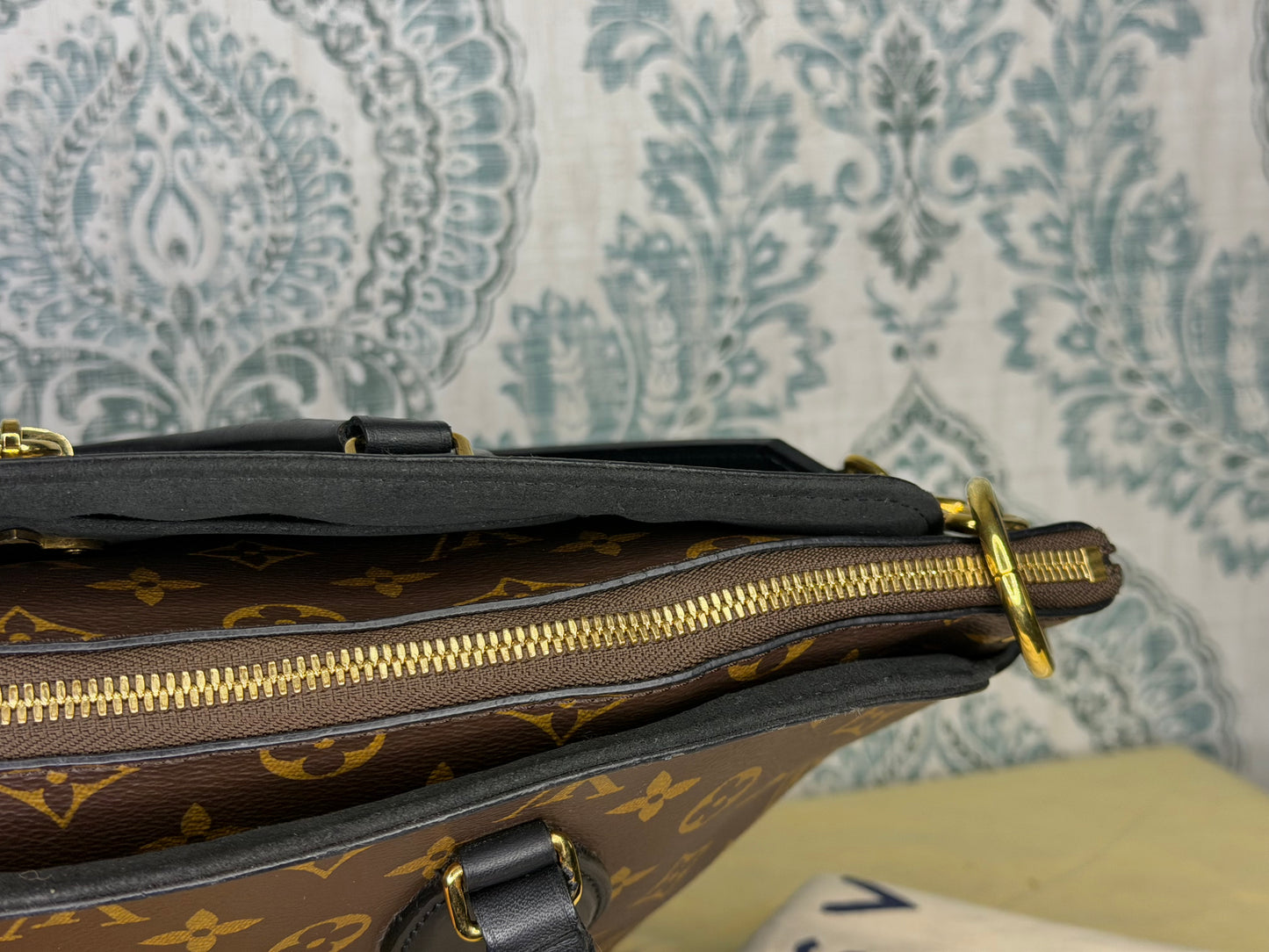 Louis Vuitton Flower Zipped Tote MM Black