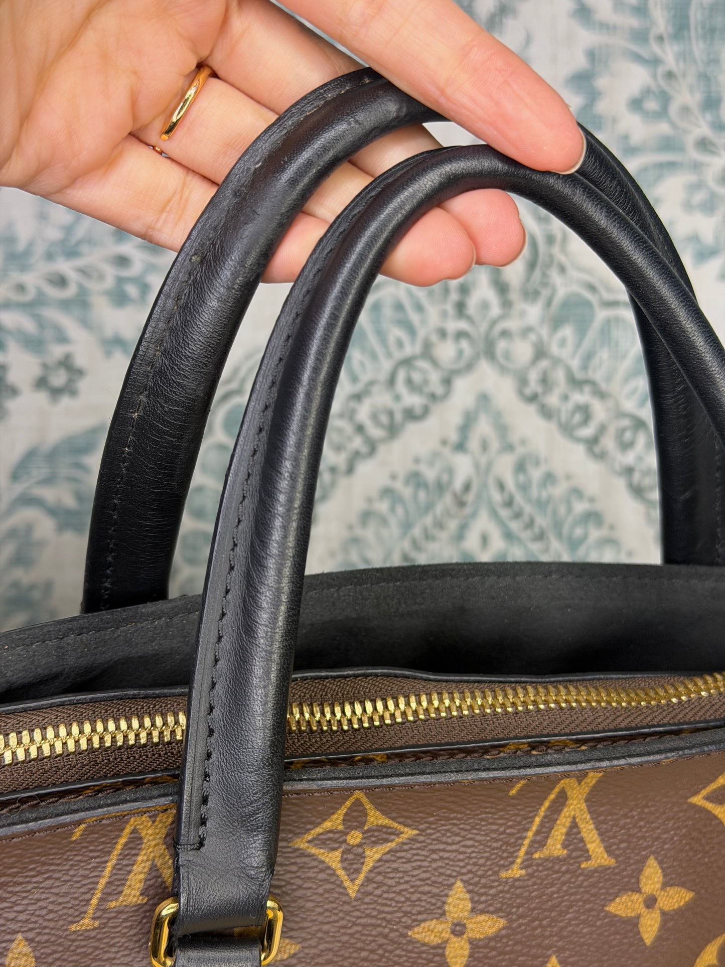 Louis Vuitton Flower Zipped Tote MM Black